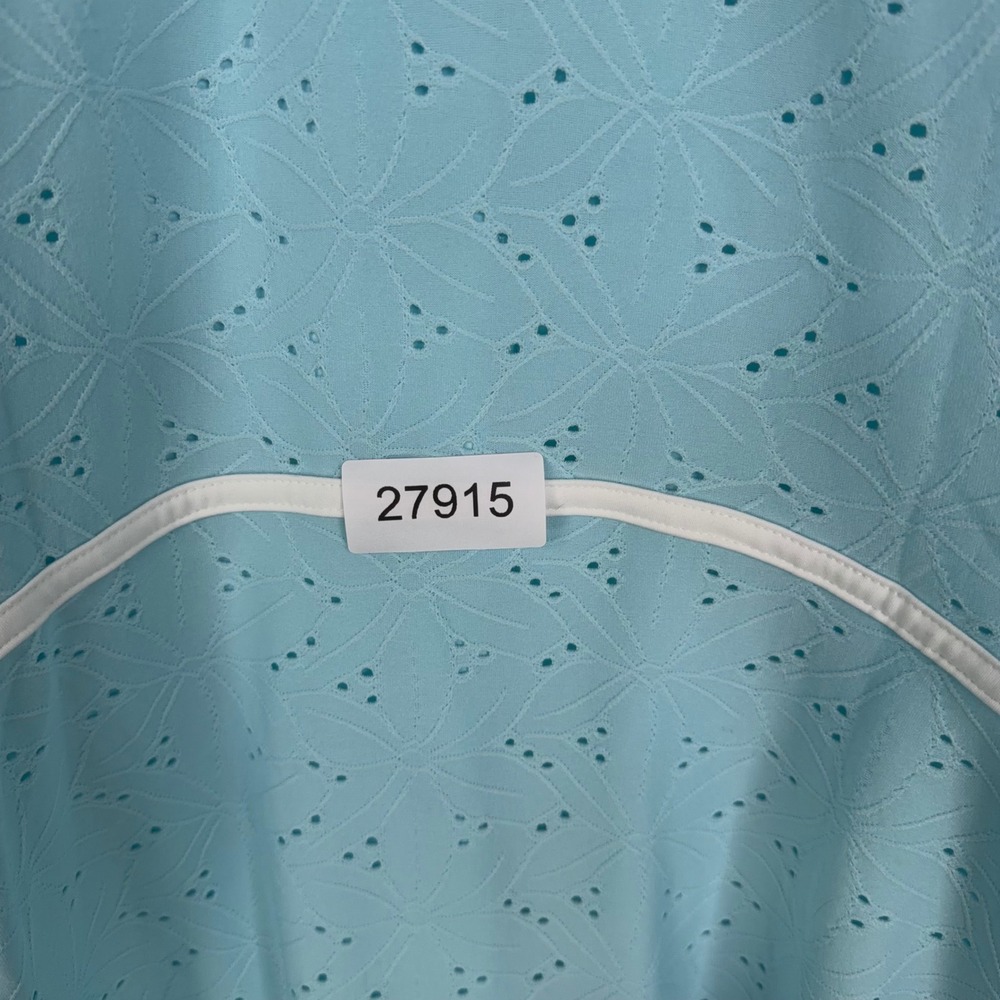 Daily Practice Dress Womens Medium Light Blue Eyelet Active Tennis Athleisure - Picture 11 of 11